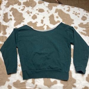 Gymshark sweats 2 piece outfit size small dark forest green color
